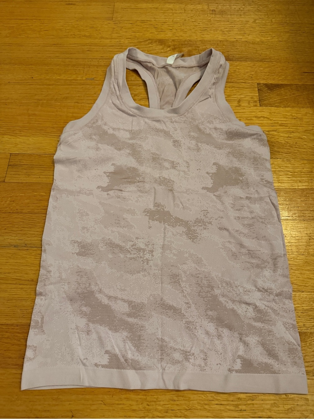 Athleta Dusty Mauve Camo-Texture Racerback Tank